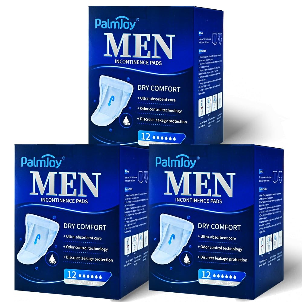 Deodorizing Incontinence Pads for Men,Professional Urine Shields Daytime&Over…