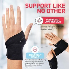 Dr. Arthritis Essentials Wrist Brace for Support & Pain Relief – Adjustable W…