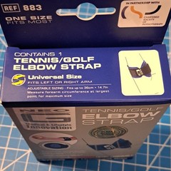 Neo G Tennis/Golf Elbow Compression Strap, Adjustable One Size Black/Blue 883