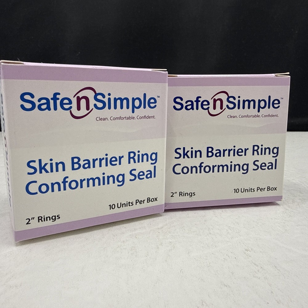 2 Safe N Simple Moldable Skin Barrier 2 Inch Rings Ostomy Supplies (20) EXP 2028