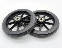 Rollator walker replacement wheel,6 inch Caster Wheel,front 6 inches, Black