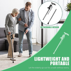 Lightweight Aluminum Alloy Walking Cane for Seniors Adults Holds 440 Lbs Height