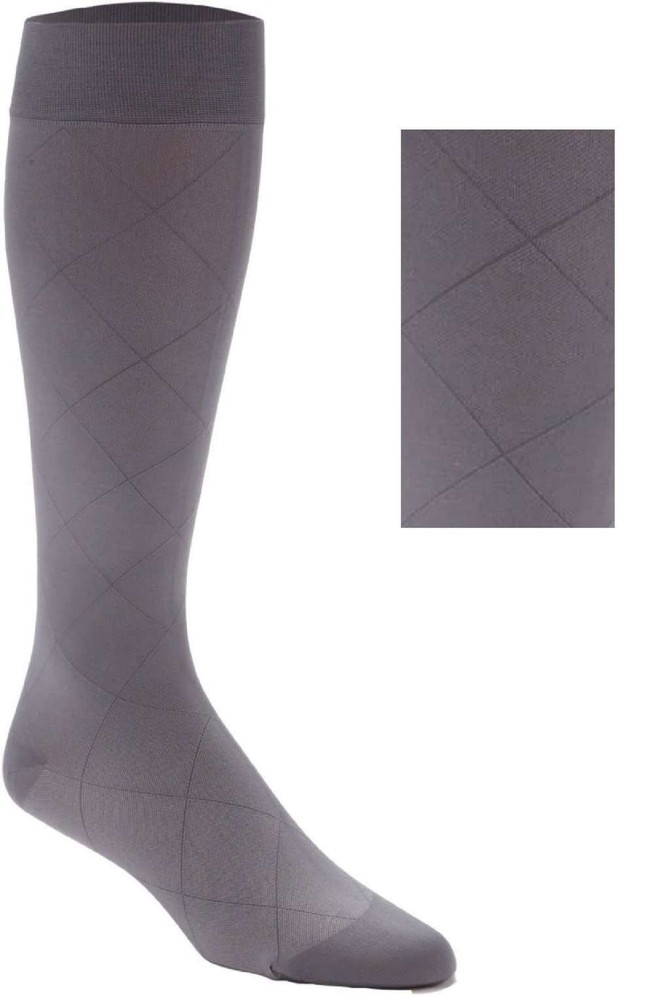 Dr. Comfort RejuvaHealth Medical Support Opaque Diamond Patterned Knee Highs 15-