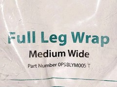 NEW SEALED TACTILE ENTRE FULL LEG WRAP MEDIUM WIDE THERMO TECH OP9BLYM005 T USA