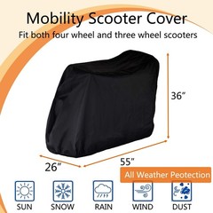 Waterproof 420D Oxford Mobility Scooter Cover, 55x26x36 Inches, Outdoor
