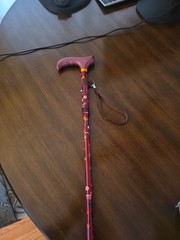 NEW Walking Cane for Foldable and Adjustable from 32-37 Inches. Floral Design