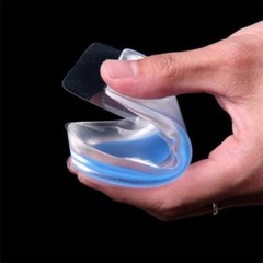 2 Pairs Heel Support Gel Silicone Cushion Orthotic Insole Plantar Care Heel Cups