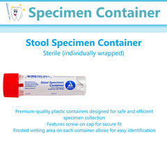 Fecal Collection Stool Container Sterile Sample Specimen Bottle Cup 30ML 5-10 Pc