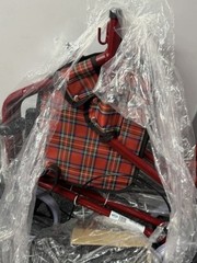 Healthline 4-Wheel Rollator Walker Handbrakes Red Metal Indoor/Outdoor HJ321RD-A