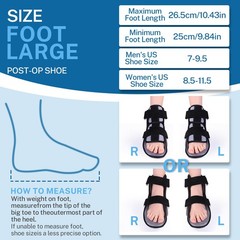 Post Op Shoe Foot Brace Air Walker Boot, Orthopedic Surgical Cast Shoe for B…
