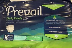 2 PACK Prevail Daily Briefs Maximum Absorbency Youth 15“-22“ 16ct (32ct total)