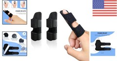 Adjustable Finger Splint 2 Pack – Lightweight Brace for Sprain & Pain Relief