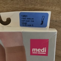 Mediven Assure Open Toe Calf High 15-20 Beige Small – Open Toe