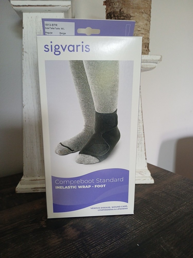 Compreboot Standard Inelastic Wrap-Foot 30-40mmHg Beige Regular M/L Sigvaris