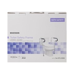 McKesson Gray Aluminum Toilet Safety Rail up to 300 lbs