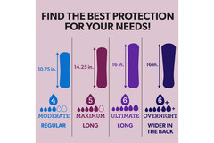 Member’s Mark Total Protection Max Long Pads 5 Drop Absorbency 192 Ct