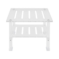 200kg/440.92 lbs Acrylic Shower Bench Bathroom Shower Stool with Storage Shelf