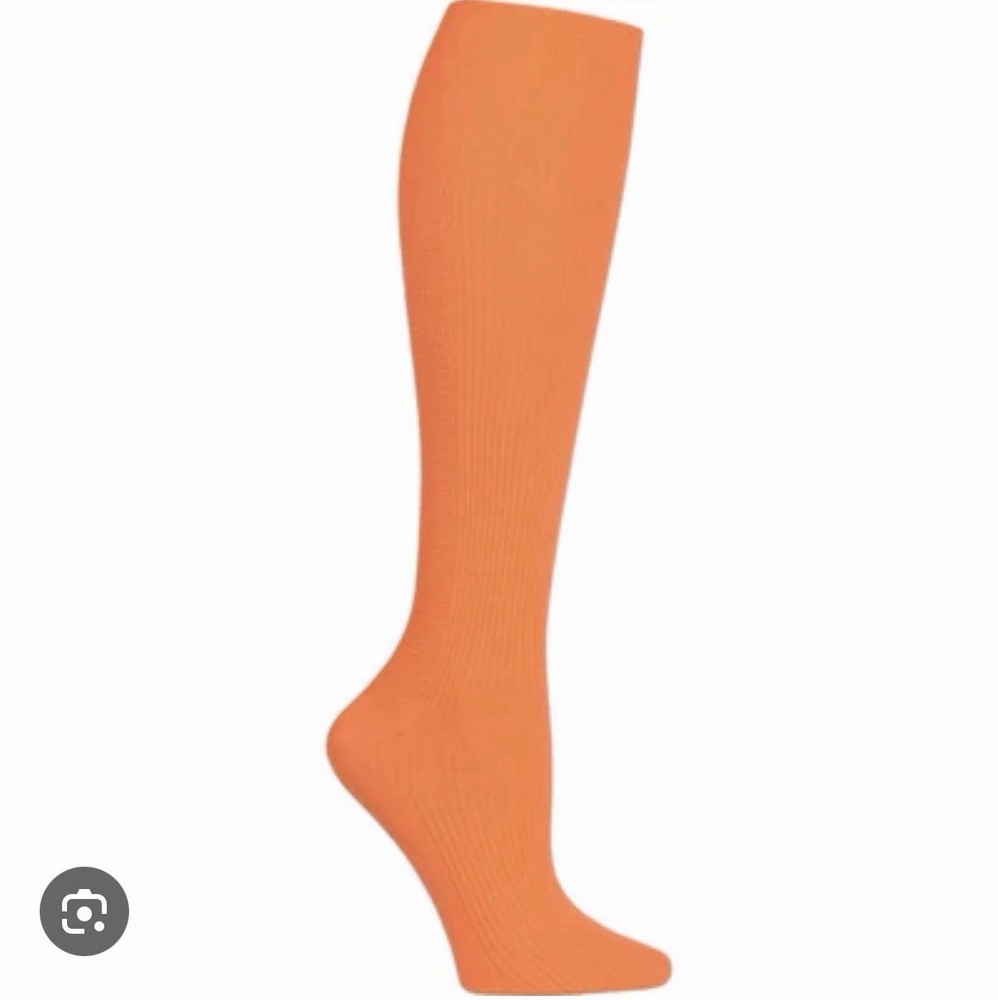 Cherokee Graduated Women’s Compression socks 8-12 MmHg Knee length -Neon Orange