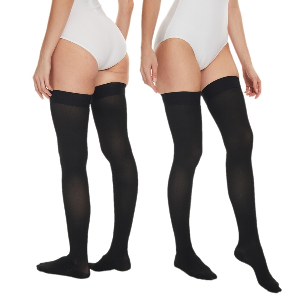 Thigh High Compression Stockings 30-40 mmHg Medical Surgical Socks Varicose Vein