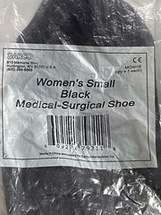 Women Small Black Medical Surgical Shoe