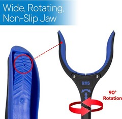 RMS 34 Inch Extra Long Reacher Grabber – Foldable Gripper and Reaching Tool …
