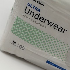 McKesson Ultra Underwear Heavy Absorbency Large 44-58 in 18 Count UWBLG Unisex