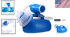68 OZ Portable Urinal Bottle for Men with 59” Hose – Odor-Proof & Durable