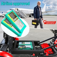 2*250W Dual Motor Foldable 4-Wheel Electric Mobility Scooter For Seniors Adults