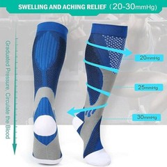 Compression Socks Pain Relief Calf Leg Foot Support Stocking Men&Women 20-30MMHG