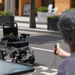 Fold And Travel Auto Fold Remote Control Lightweight Electric Power Wheelchair