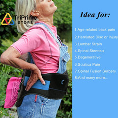 Back Brace with Maximum Decompression Plate & Adjustable (S/M fit belly 23.5″-33
