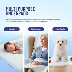 50 Count – 23 x 36 Inch, Disposable Leakproof Underpads, Chronic Incontinence…