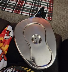 Stainless Steel Bed Pan with Lid Portable Reusable Disinfectable