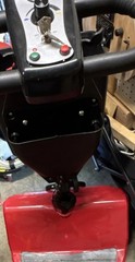 Red/Black 4-Wheel Mobility Scooter w/ Storage Compartment & Key Ignition