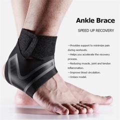 Sport Compression Ankle Support Ankle Stabilizer Brace Tendon Pain Relief Straps