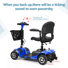 4 Wheels Mobility Scooters Power Wheelchair Folding Electric Scooters For Adults