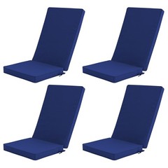 Outdoor Adirondack Chair Cushions Set of 4 – 45“x20“, Navy Garden Patio
