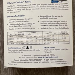 Activa CoolMax White Compression Mid Calf Athletic Socks 20-30 mmHg Small