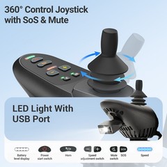 36lb Lightweight Foldable Electric Wheelchair Power Wheelchairs Mobility Scooter