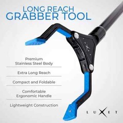 Grabber Reacher Tool – Newest Version 19 Inch Long 19 Inch (Pack of 1) Blue