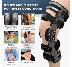 Z1 K4 OsteoAlign Hinged Knee Brace Knee Support for ACL, MCL, Arthritis (OA) S