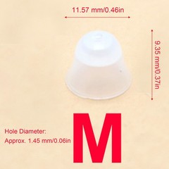 M 6pcs Hearing Aid Ear Tips Universal Soft Silicone Hearing Aid Earbud Tip WT