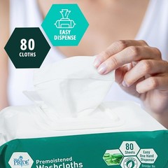 Gentle Aloe Vera Wipes for Sensitive Skin – Pack of 80 Disposable Cloths