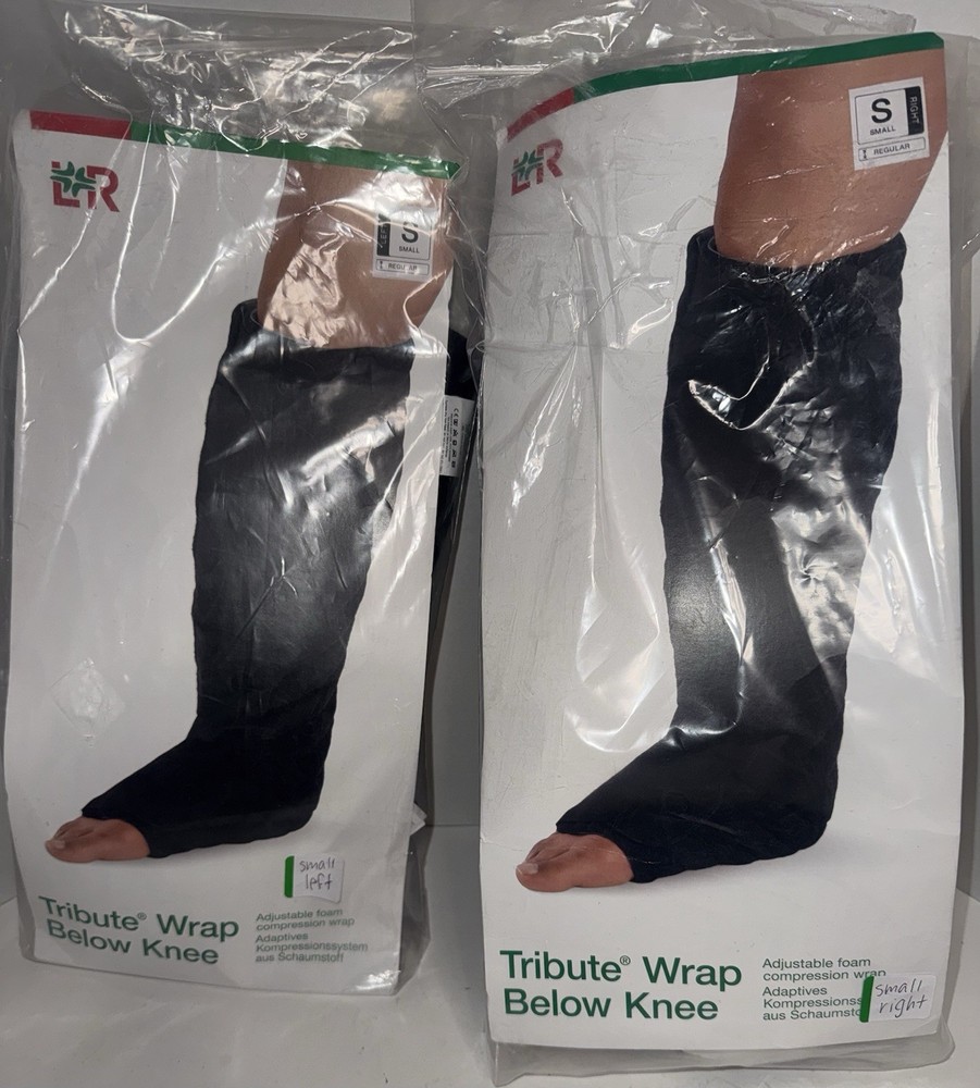 SOLARIS L&R TRIBUTE LYMPHEDEMA WRAP BELOW KNEE SMALL RIGHT OR LEFT COMPRESSION
