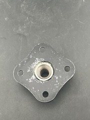 Prosthetic 4 hole pyramid prosthetic plate adapter component