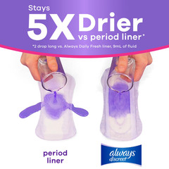 2 Pack Always Discreet Incontinence Liners, Very Light, Long, 111 Count, Bladder