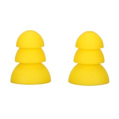8pcs Hearing Aid Ear Tips 3 Layer Soft Silicone Replacement BTE ITE Pocket