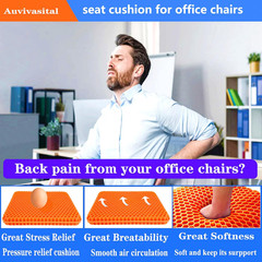 Plus Size Gel Seat Cushion for Long Sitting, Extra Large Cooling Supportive Seat