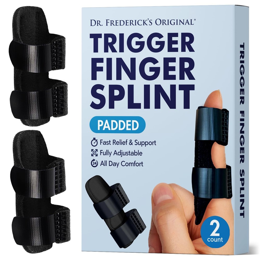 Dr. Frederick’s Trigger Finger Splint – 2 ct – HSA/FSA – Index, Middle & Ring…