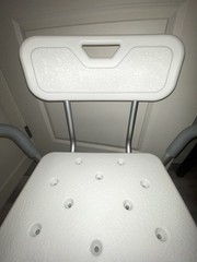Guardian Bath and Shower Bench with Back and Arms Adjustable Height 350lb Seat